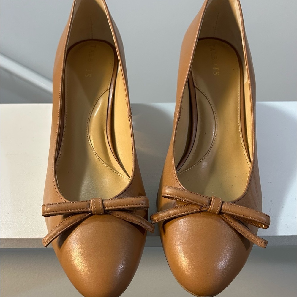 Talbots Stylish Tan Ballet Pump-2.5"